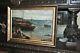 Well Listed Artist Jules Valenti (early 20th Century) Boat Seashore Painting
