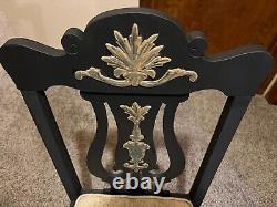 Chaise antique du début du 20e siècle, 1900-1910, de l'époque victorienne tardive à l'époque édouardienne.