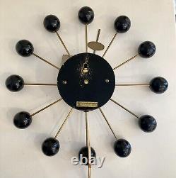 Horloge à billes George Nelson de Howard Miller de production précoce et originale du milieu du siècle