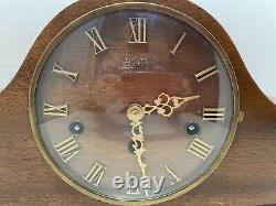 Horloge de cheminée vintage Welby Westminster à carillon fabriquée en Allemagne à remontage avec clé