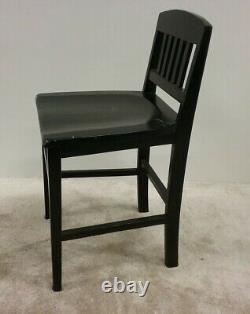 La société Sikes : une chaise en ébène rare, unique et vintage à dossier bas, à Buffalo, NY.