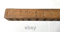 Sculpture rare de baguette de divination en bois sculpté à la main chinois du XIXe siècle